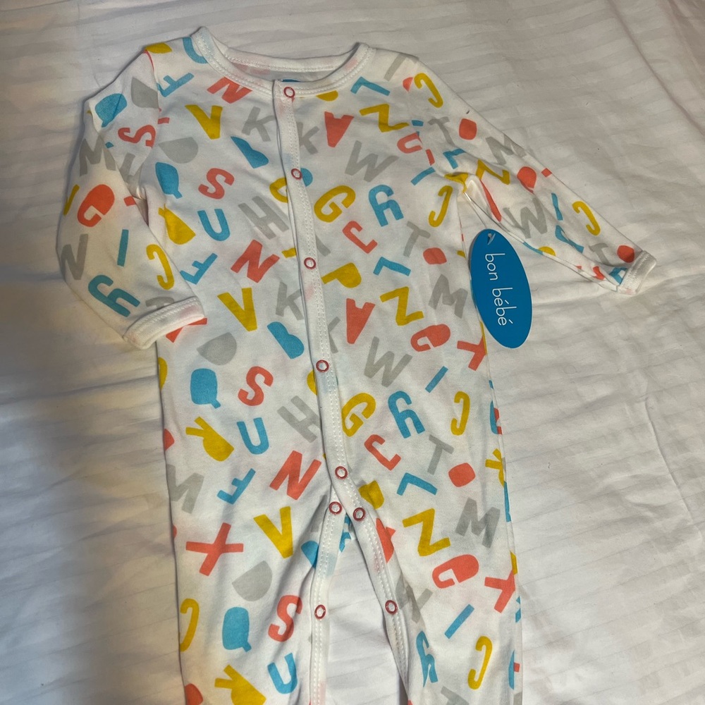 Baby footed pajama 🔤